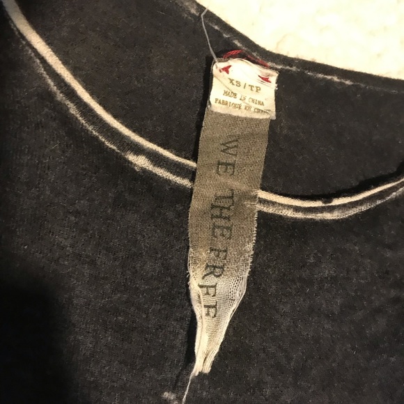 We the Free Cashmere Gray Dragon Sweater Sz X-Small - Picture 4 of 6